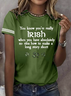 T-shirts Décontracté Été Lettres de texte Micro-élasticité Vacances Coupe Régulière Régulier Trapèze Régulier pour Femmes