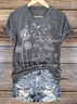 T-shirts Décontracté Été Lettres de texte Coton Coupe Régulière Manches Courtes Régulier Trapèze Régulier pour Femmes