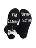 Chaussettes Sportif Toutes Les Saisons Lettres de texte Coton Faire la navette Chaussettes sur le mollet Régulier pour Femmes