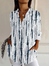 Chemises Femmes Rayé Décontracté Printemps / Automne Aucune élasticité Régulier Droit Boucle Régulier Col de Chemise