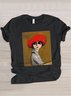 T-shirts Décontracté La peinture Été Micro-élasticité Quotidien Manches Courtes Régulier Trapèze Régulier pour Femmes