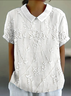 Chemises Décontracté Floral Été Micro-élasticité Quotidien Coupe Régulière Régulier Régulier Col de Chemise pour Femmes