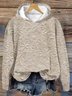 à Capuche Femmes Décontracté Floral Printemps / Automne Coton Micro-élasticité Quotidien Ample Manches Longues Droit