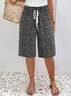 Pantalons Femmes Pois Polka Décontracté Été Polyester Naturel Quotidien Ample Pantalon droit Régulier