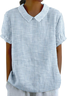 Blouses Femmes Élégant Été Plaid Aucune élasticité Demi Manche Col Châle Régulier Droit Régulier