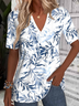 T-shirts Décontracté Floral Été Quotidien Ample Manches Courtes Régulier Régulier T.-N.-L. pour Femmes