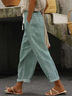 Pantalons Décontracté Printemps / Automne Chevrons Polyester Naturel Ample Long Droit Pantalon baggy pour Femmes