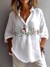 Chemises Décontracté Plain Printemps / Automne Quotidien Coupe Régulière Manches Longues Régulier Régulier Col de Chemise pour Femmes