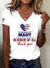 T-shirts Décontracté Floral Été Coton Micro-élasticité Manches Courtes Régulier Trapèze Régulier pour Femmes
