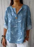 Blouses Simple Printemps / Automne PÂQUES (lapin) Polyester Aucune élasticité Ample Régulier Droit Régulier pour Femmes