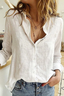 Chemises Femmes Décontracté Plain Printemps / Automne Polyester Quotidien Coupe Régulière Manches Longues Trapèze Col de Chemise