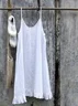 Camisole Femmes Décontracté Plain Été Coton à Bretelles Micro-élasticité Coupe Régulière Sans Manches Long