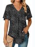 Chemises Femmes Décontracté Floral Été Coton Micro-élasticité Quotidien Coupe Régulière Manches Courtes Régulier