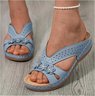 Sandales Antidérapantes Rue Plain Été Quotidien Cuir Cuir Sandales Antidérapantes à Enfiler Polyuréthane pour Femmes