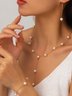 Collier Dame Romance Plain Toutes Les Saisons Roulotté Bal Perle Chaîne Colliers pour Femmes