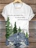 T-shirts Décontracté Été Arbre Coton Micro-élasticité Quotidien Coupe Régulière Manches Courtes Régulier pour Femmes