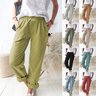 Pantalons Femmes Décontracté Plain Printemps / Automne Polyester Naturel Aucune élasticité Faire la navette Ample Pantalon baggy