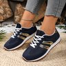 Chaussures Décontractées Décontracté Bloc de Couleur Toutes Les Saisons Polyester Quotidien Bout Fermé Caoutchouc à Lacets Baskets d'extérieur pour Femmes