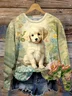 à Capuche Femmes Décontracté Printemps / Automne Lettres de texte Coton Sweat-shirt à Capuche Quotidien Coupe Régulière Manches Longues Régulier