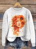 Pulls Décontracté Imprimé d'Animal Printemps / Automne Micro-élasticité Quotidien Manches Longues Col Rond Régulier Régulier pour Femmes
