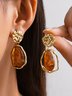 Boucles d'oreilles Femme Plain Toutes Les Saisons Élégant Quotidien Métal Goujon