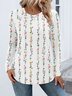T-shirts Femmes Décontracté Imprimé d'Animal Printemps / Automne Coton Quotidien Coupe Régulière Régulier Trapèze Régulier