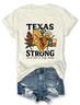 T-shirts Femmes Été Simple Lettres de texte Coton Micro-élasticité Manches Courtes Col Rond Régulier Régulier