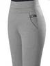 Pantalons De Yoga Simple Plain Toutes Les Saisons Polyester Faire la navette Pantalon droit Long Régulier Élasticité moyenne pour Femmes