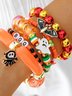 Bracelets Femmes Motif d'araignée Sexy Toutes Les Saisons Roulotté Faire la navette Cristal Toussaint multicouche Bracelet