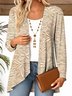 Blouses Décontracté Floral Printemps / Automne Polyester Col V Micro-élasticité Quotidien Manches Longues Trapèze pour Femmes